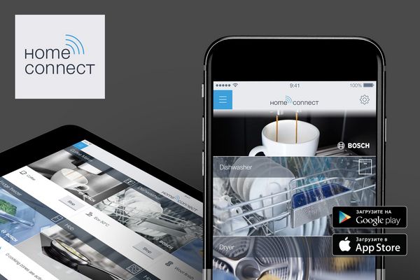 Смартфон и планшет с приложением Home Connect