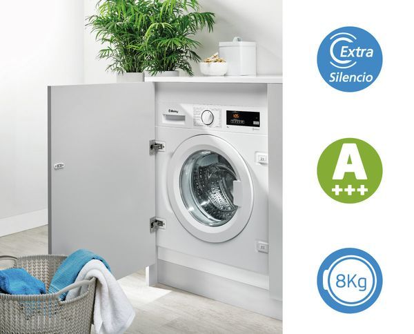 Lavadoras integrables con gran capacidad y eficientes