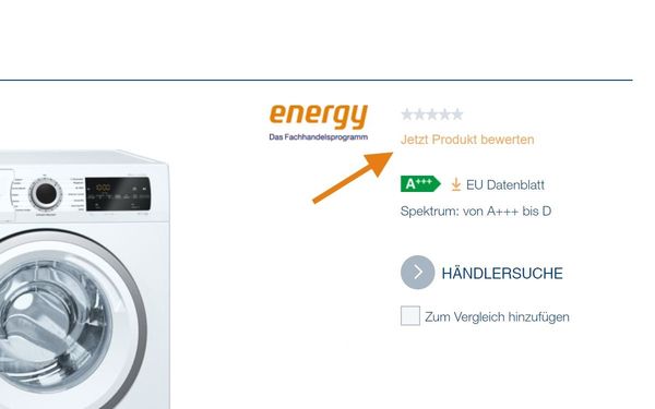 Bewertung abgeben im Review-Formular