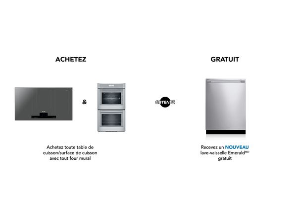L'ensemble table de cuisson/surface de cuisson et four mural - Professional ou Masterpiece