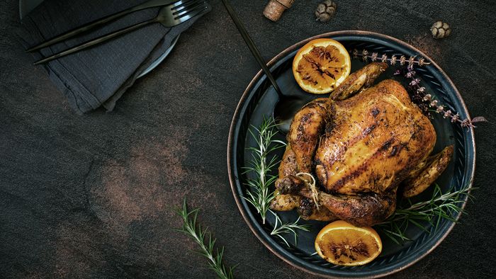 Cooked chicken dish