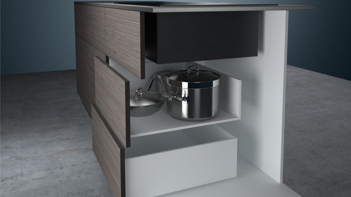 instalación palca de inducción con extractor incorporado