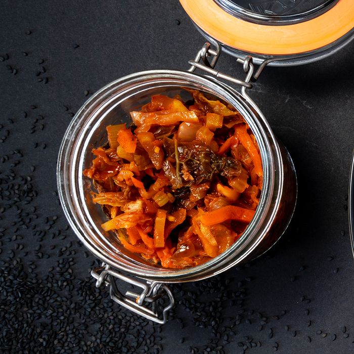 Jar of kimchi