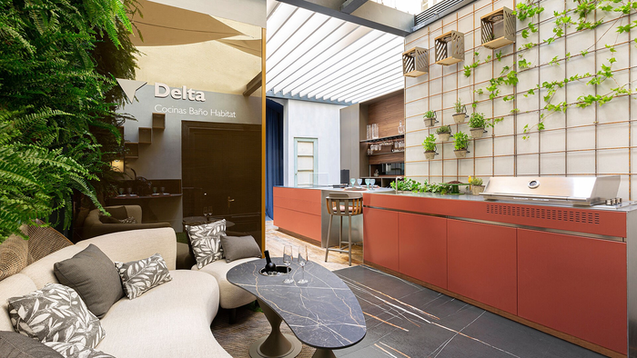 La vegetación y el agua tienen una importante presencia en el espacio Delta en Casa Decor.