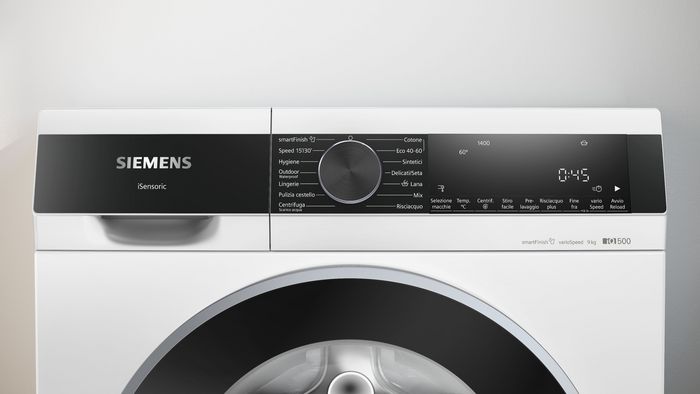 Dettagli programmi lavatrice Siemens