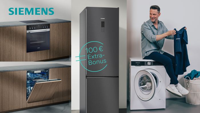 Küche mit Siemens-Haushaltsgeräten.