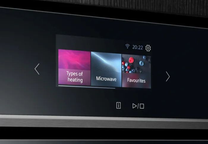 Siemens intuitive operation: touch-screen menu displays