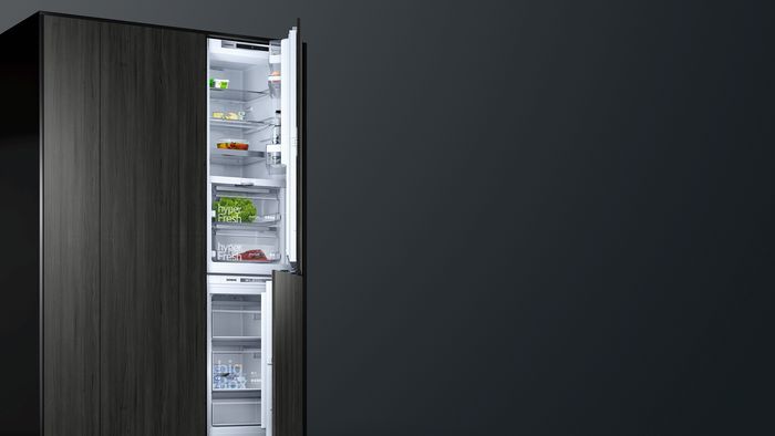 Aménagement de cuisine Siemens : style des appareils de réfrigération