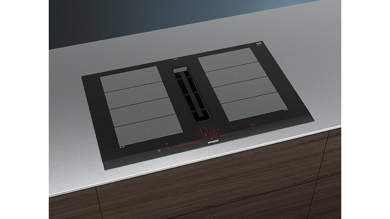 Induktionshäll med inbyggd fläkt