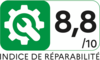 Indice de réparabilité 8.8 de 1 à 10