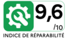 Indice de réparabilité 9.6 de 1 à 10