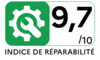 Indice de réparabilité 9.7 de 1 à 10