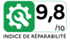 Indice de réparabilité 9.8 de 1 à 10