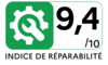 Indice de réparabilité 9.4 de 1 à 10