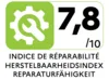 Reparatie-index 8.6 van 1 tot 10