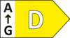Energy label D from G to A