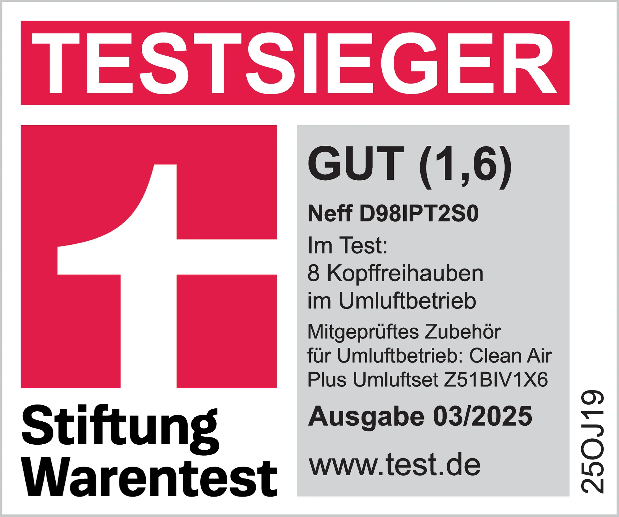Visuelles Abzeichen der Auszeichnung