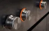 Primer plano de la perilla de control de la cocina Gaggenau