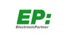 Grünes und graues Logo für das Unternehmen "Electronic Partner".