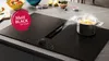 Matt Black Design Kochfeld mit integrierten Dunstabzug und Matt Black Design Badge