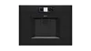 Neff built-in black coffee machine with a digital display and central dispensing area.