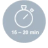 15-20 Minuten Backzeit