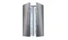 Three stainless steel Bosch kitchen appliances: a fridge-freezer combo, French door fridge, and tall freezer.
