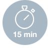 15 Minuten Backzeit