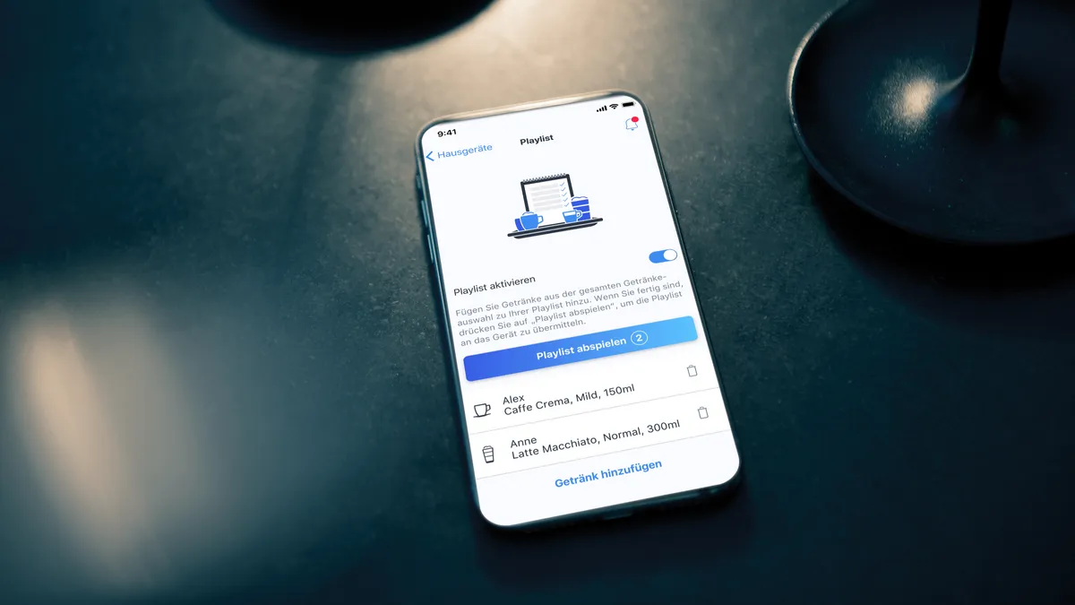 Çeşitli ses parçaları ile bir liste arayüzü görüntülemek.