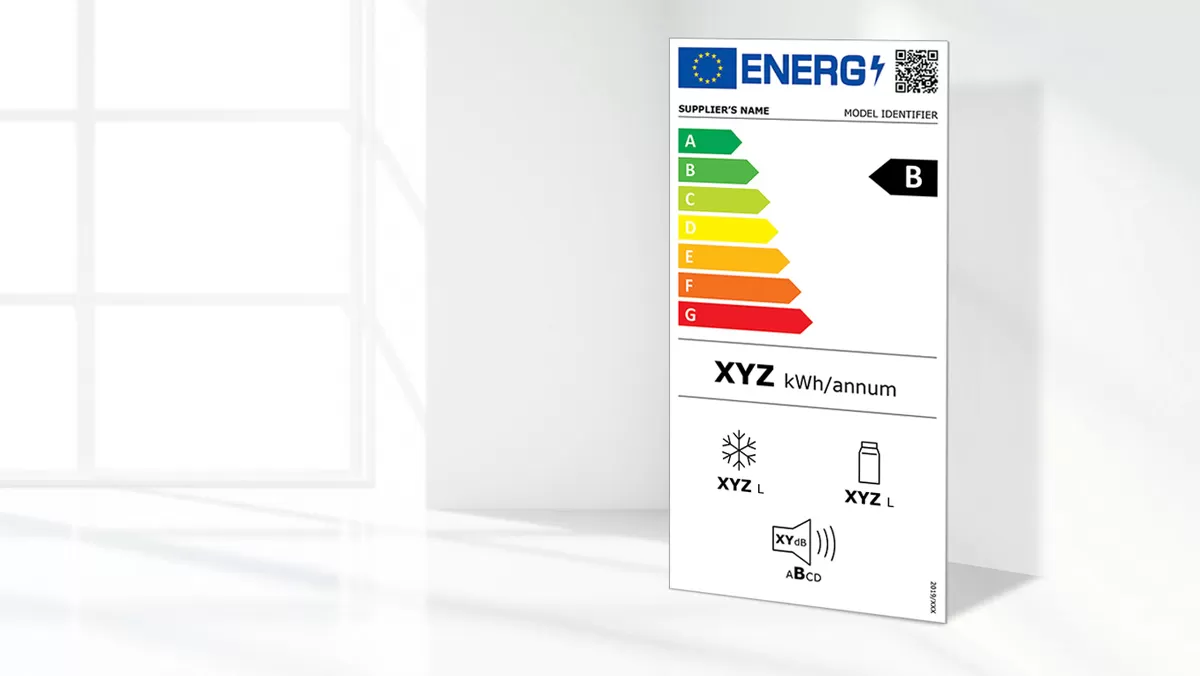 Three refrigerators labeled XXL, XL, and Standard, showcasing storage capacity percentages.