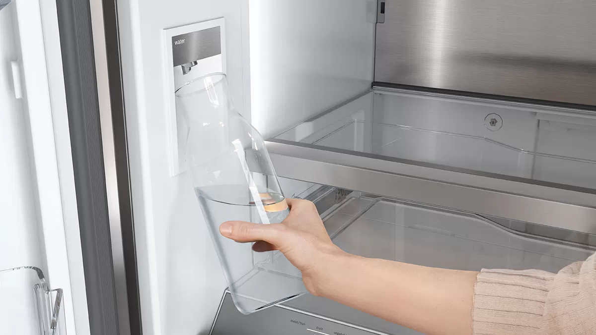 Bosch refrigerator with modern design and smart cooling features.