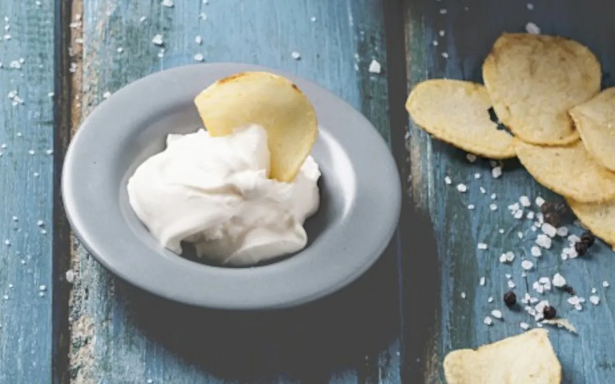 Vegane Kartoffelchips.