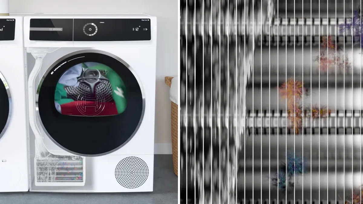 Tørretumbler med selfCleaning Condenser og automatisk fnugrensning.