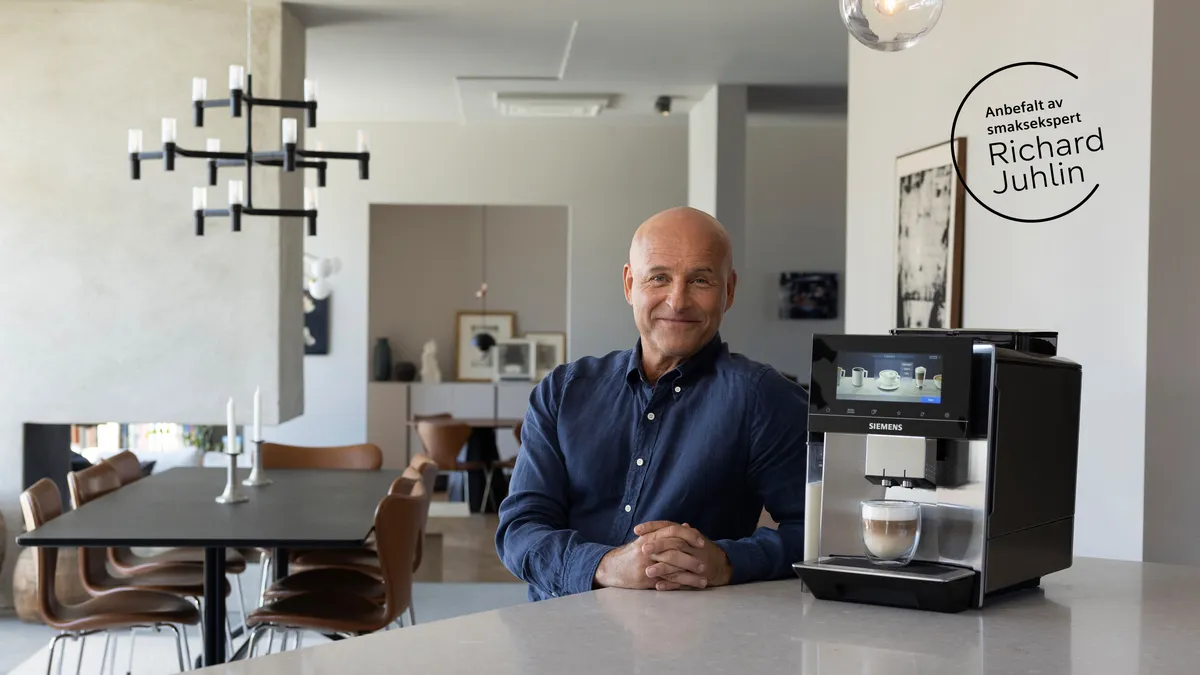 Richard Juhlin og Siemens espressomaskin EQ900.