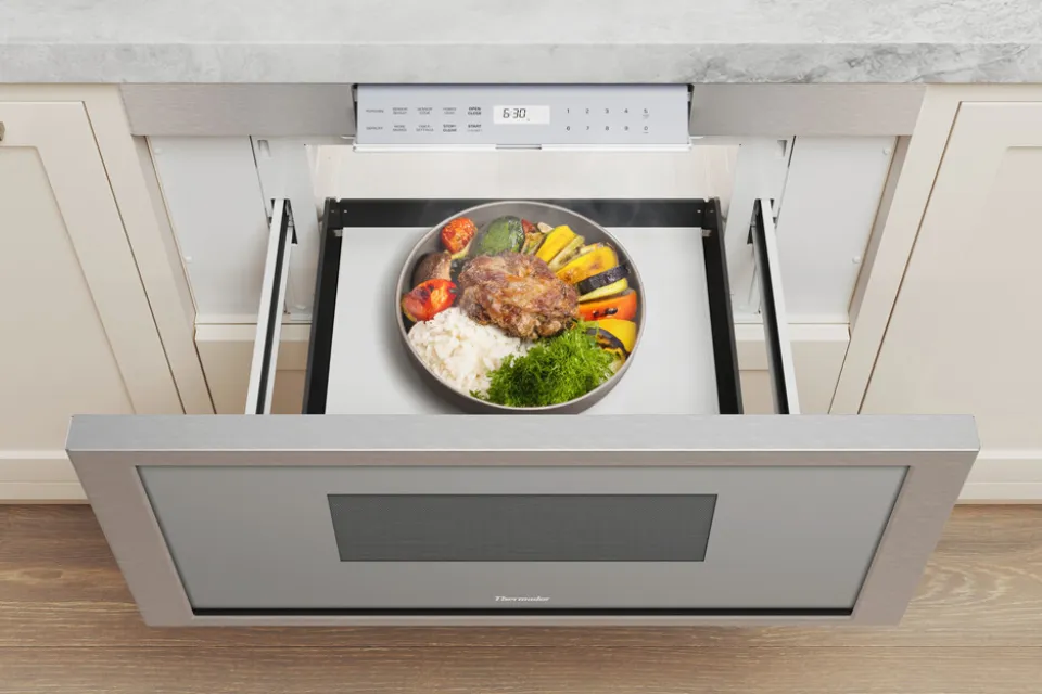 Features a 1.2 cu. ft. capacity