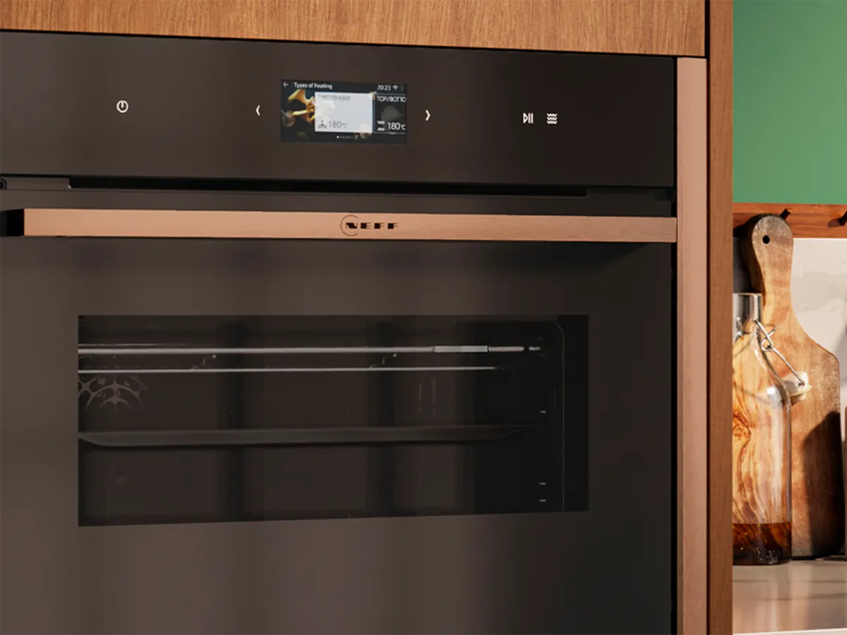 A close up of the integrated NEFF microwave