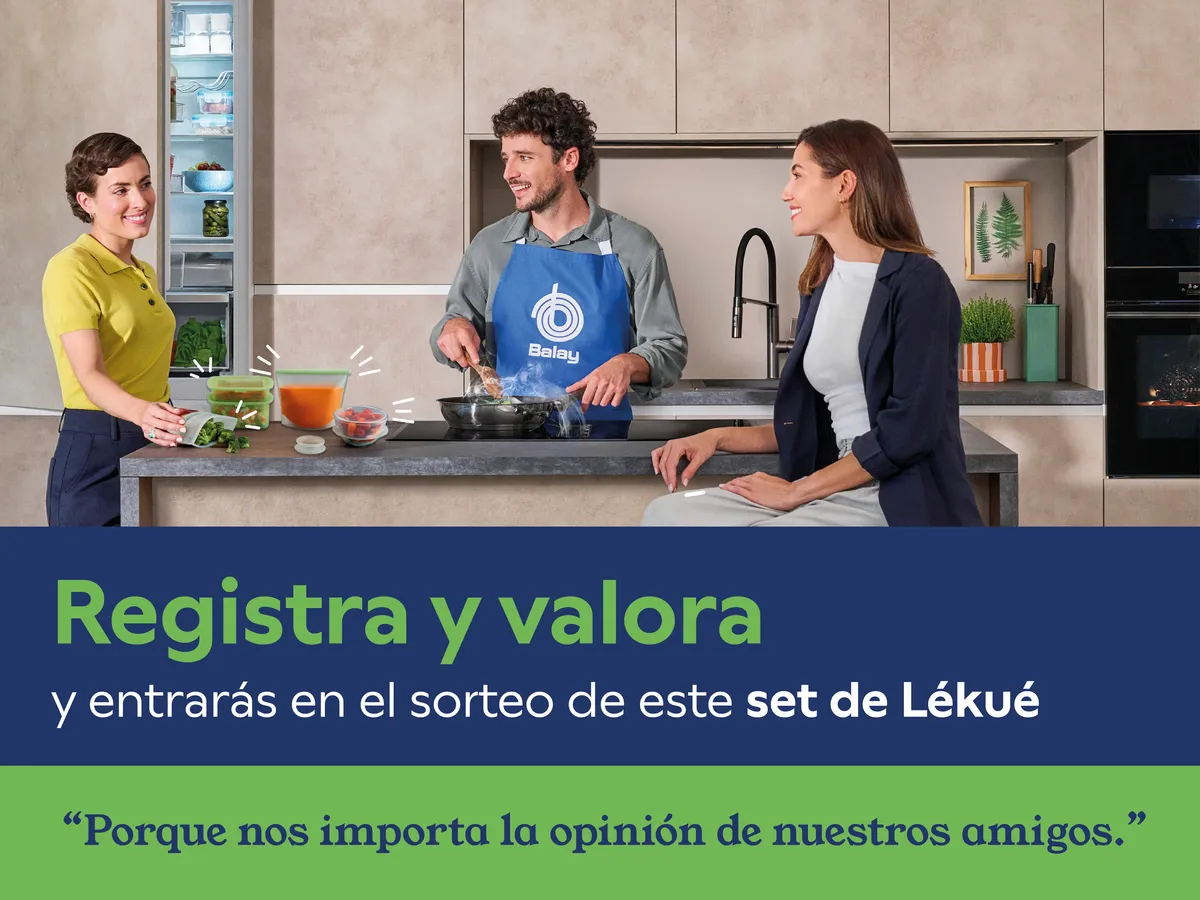 Registra y valora y entrarás en el sorteo de un set de Lekue