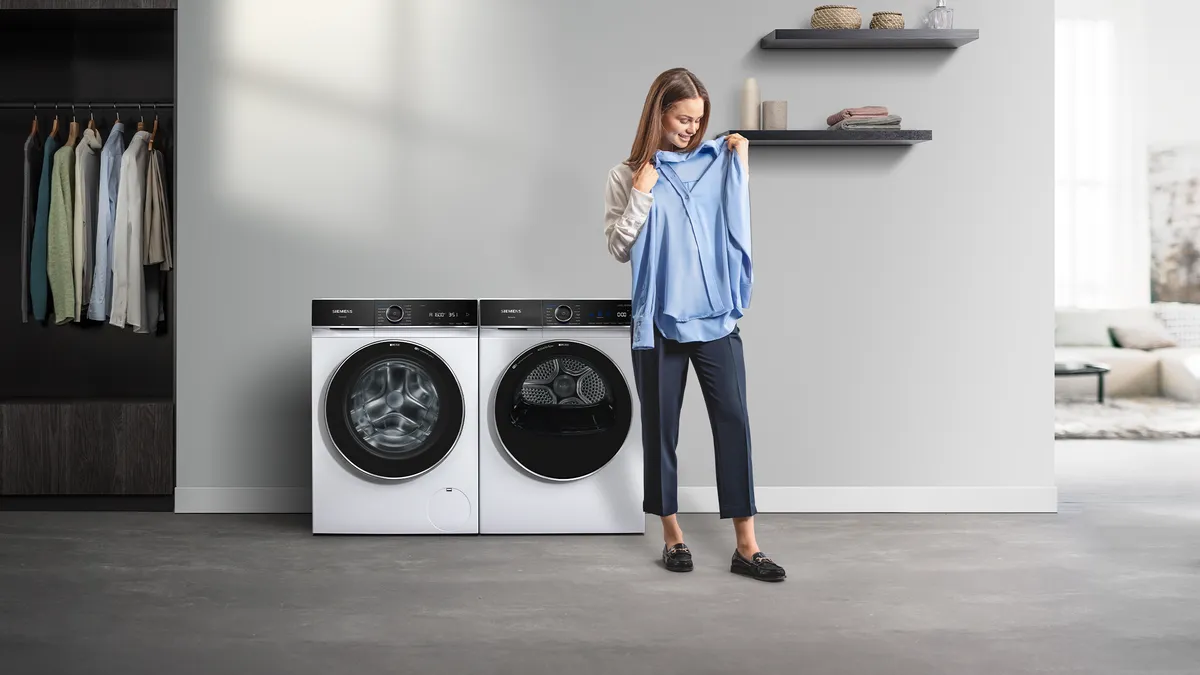 Siemens Waschmaschinen – smartFinish für weniger Knitterfalten 