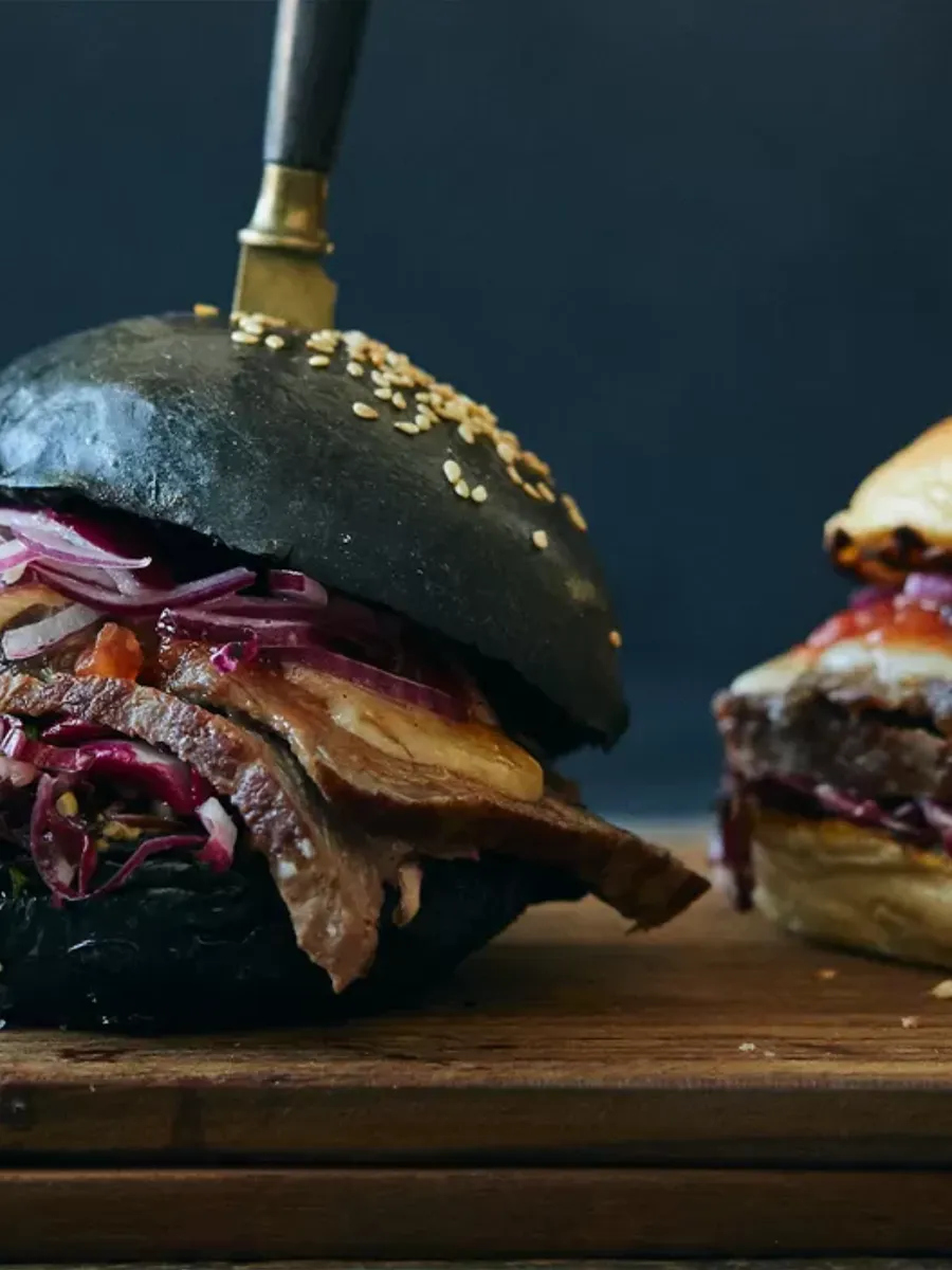 Ox-Shred Burger with Tomato Jam