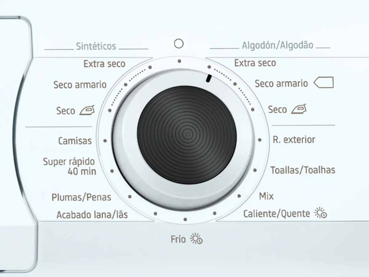 Plano control mandos secadora
