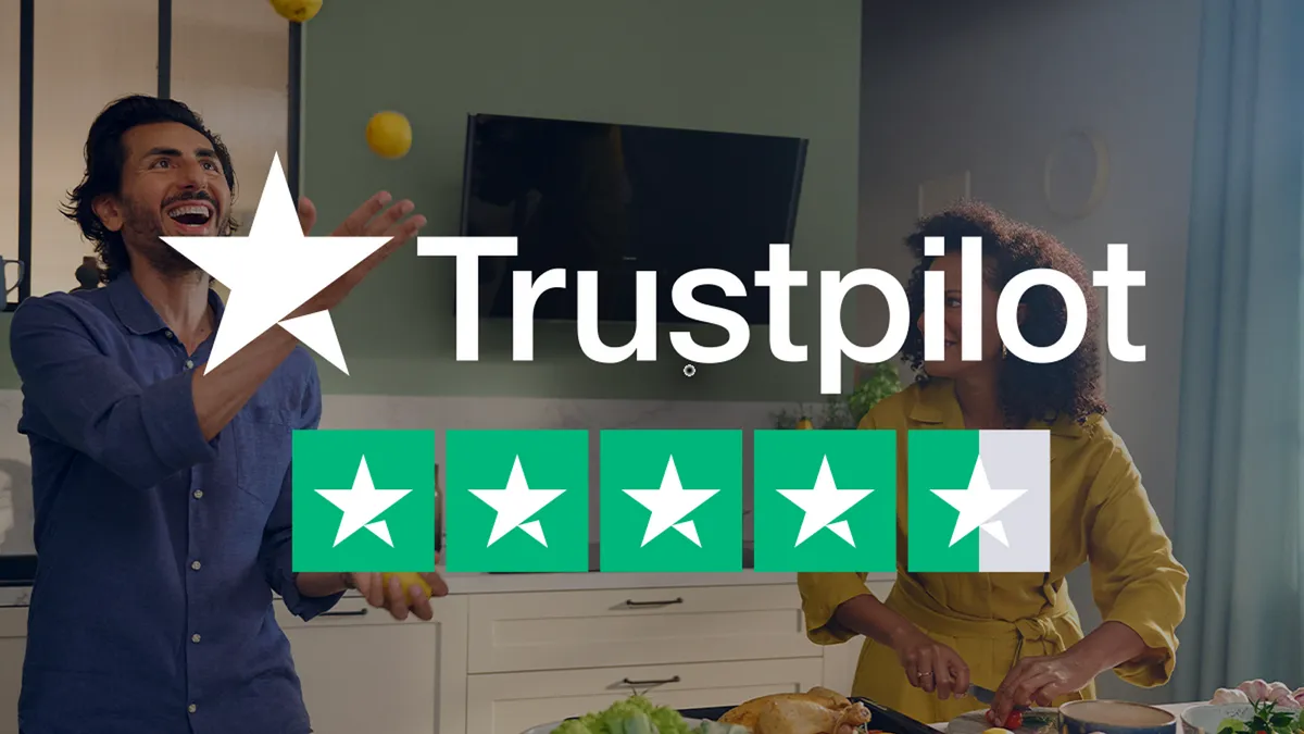 We're rated 'Excellent' on Trustpilot