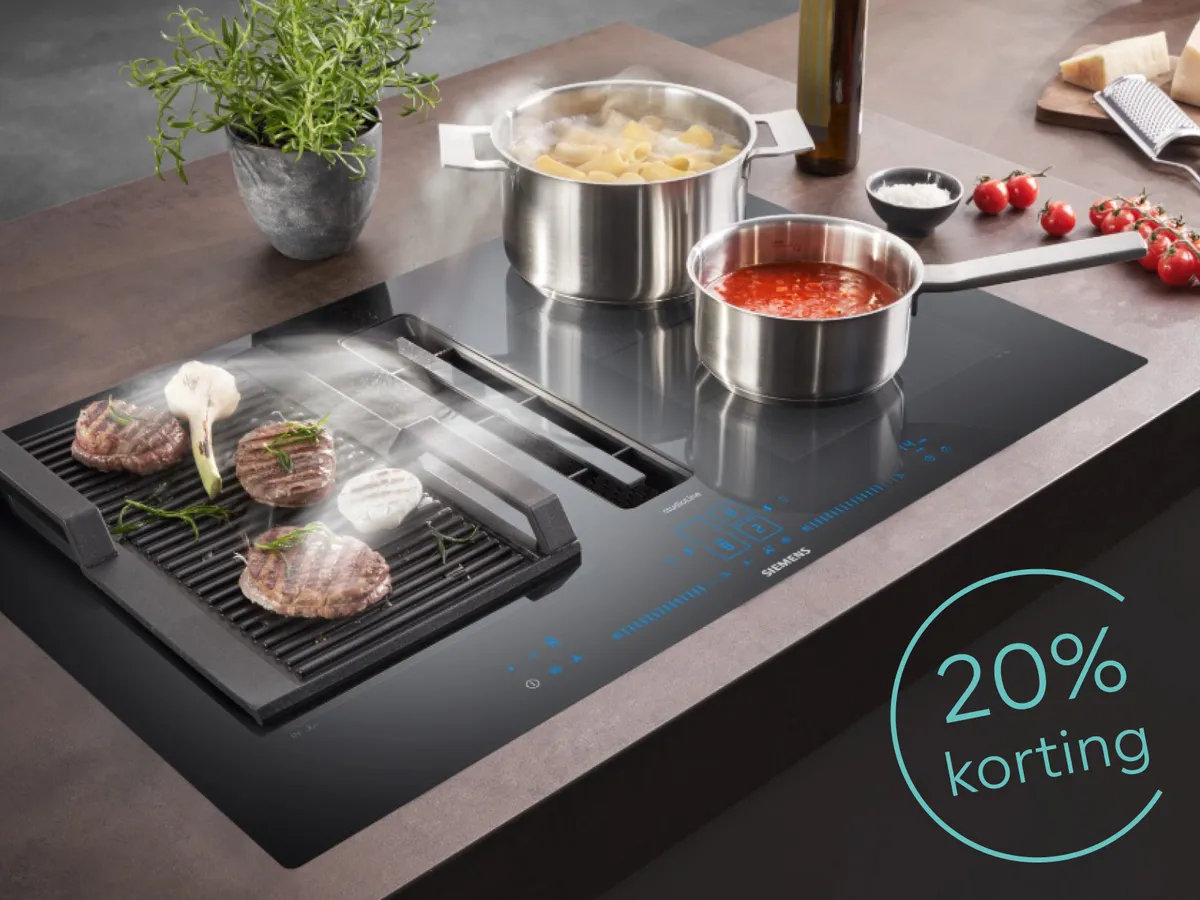 Nu 20% korting op geselecteerde accessoires en reinigingsmiddelen voor kookplaten, ovens en afzuigkappen
