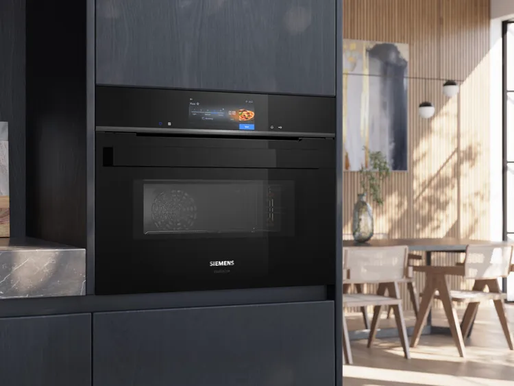 Siemens built in black microwave.