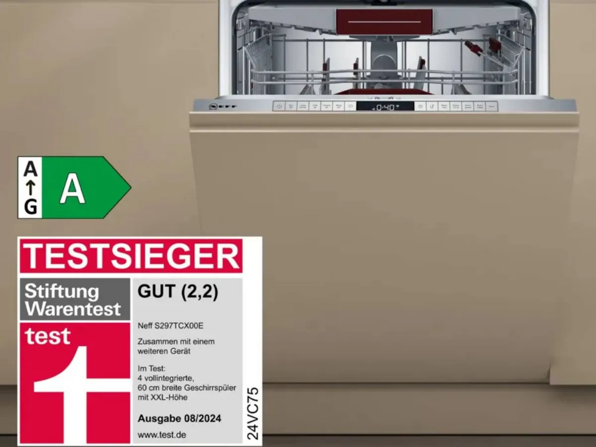 Geschirrspüler S297TCX00E bei Stiftung Warentest GUT (2,2)