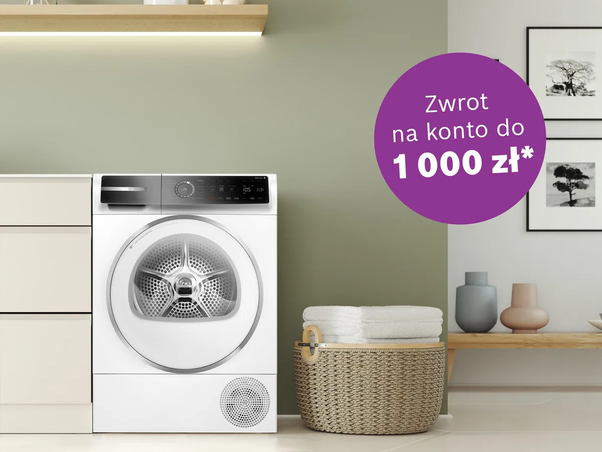 Suszarka w jasnej lazience