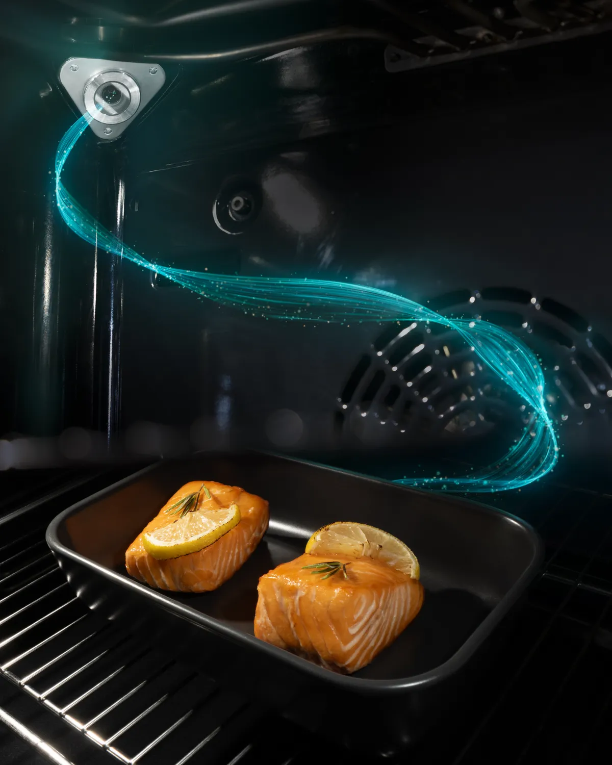 Modern kitchen with built-in Siemens appliances and minimalist design.