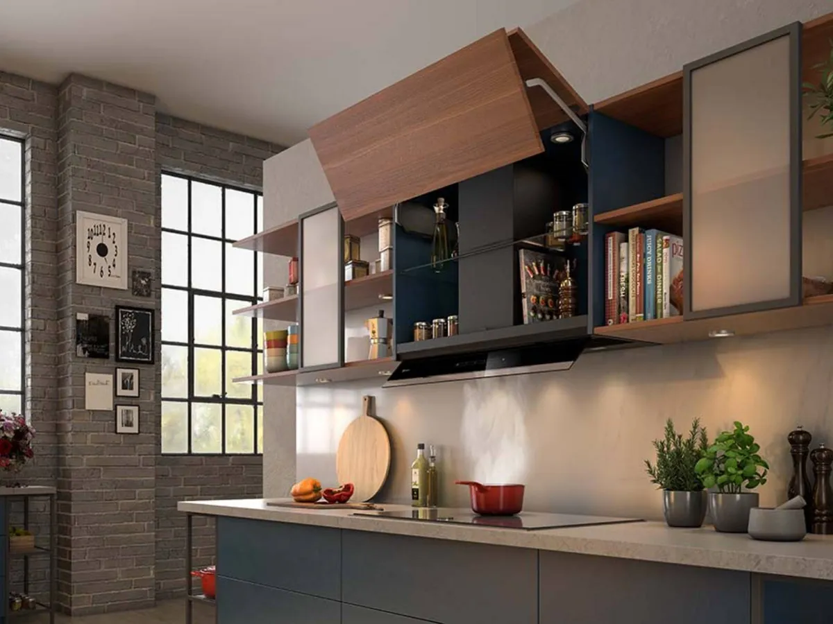 Modern kitchen setting with various Neff appliances
