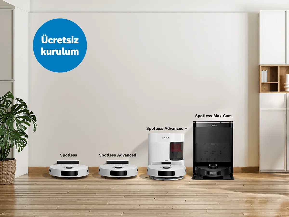 Bosch Spotless serisini keşfedin: İster hızlı bir temizlik, ister dip-köşe temizlik için olsun; ihtiyaçlarınıza uygun tasarlanmış bir Spotless ile hayatınızı konforlu hale getirebilirsiniz.
