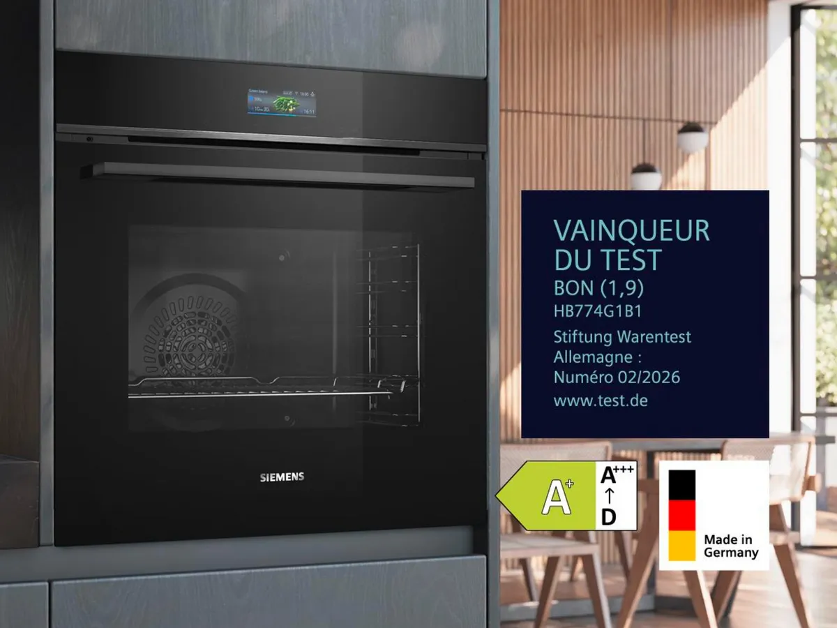 Vainqueur du test. Découvrez le four primé par Stiftung Warentest.