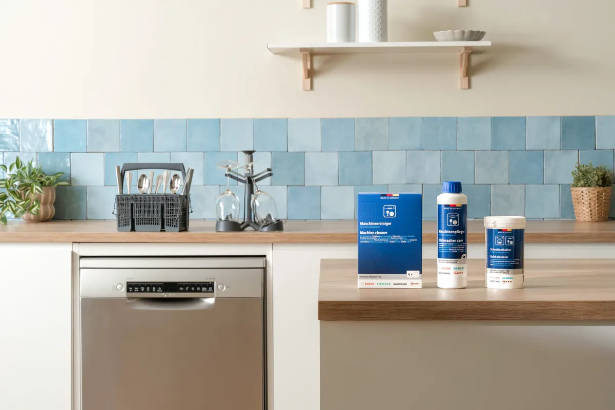 Nu 20% korting op vaatwasseraccessoires en reinigingsmiddelen. 